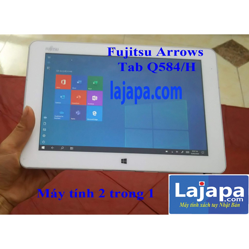 Laptop 2 in 1 LAJAPA Màn Cảm Ứng 2K (2560x1440 pixel) Fujitsu Arrows Tab Q584 máy tính xách tay nhat ban