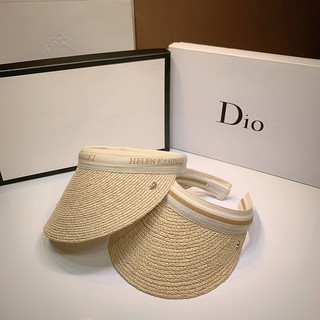 Helen Kaminski Japan handmade straw woven sun hat raffia topless hat sun-proof peaked cap visor cap