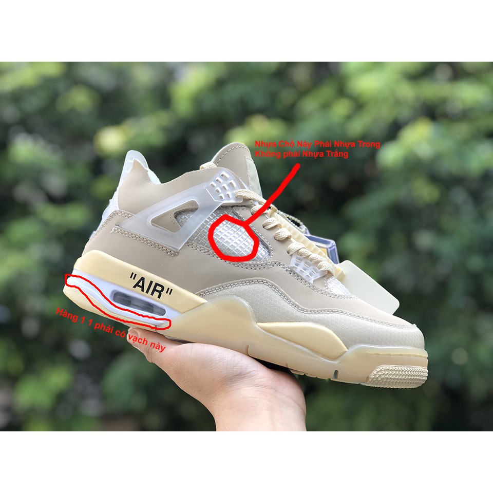 Giày Jordan 4 Retro Off-White Sail thể thao nam nữ đế cao hàng cao cấp FULL BOX | BigBuy360 - bigbuy360.vn
