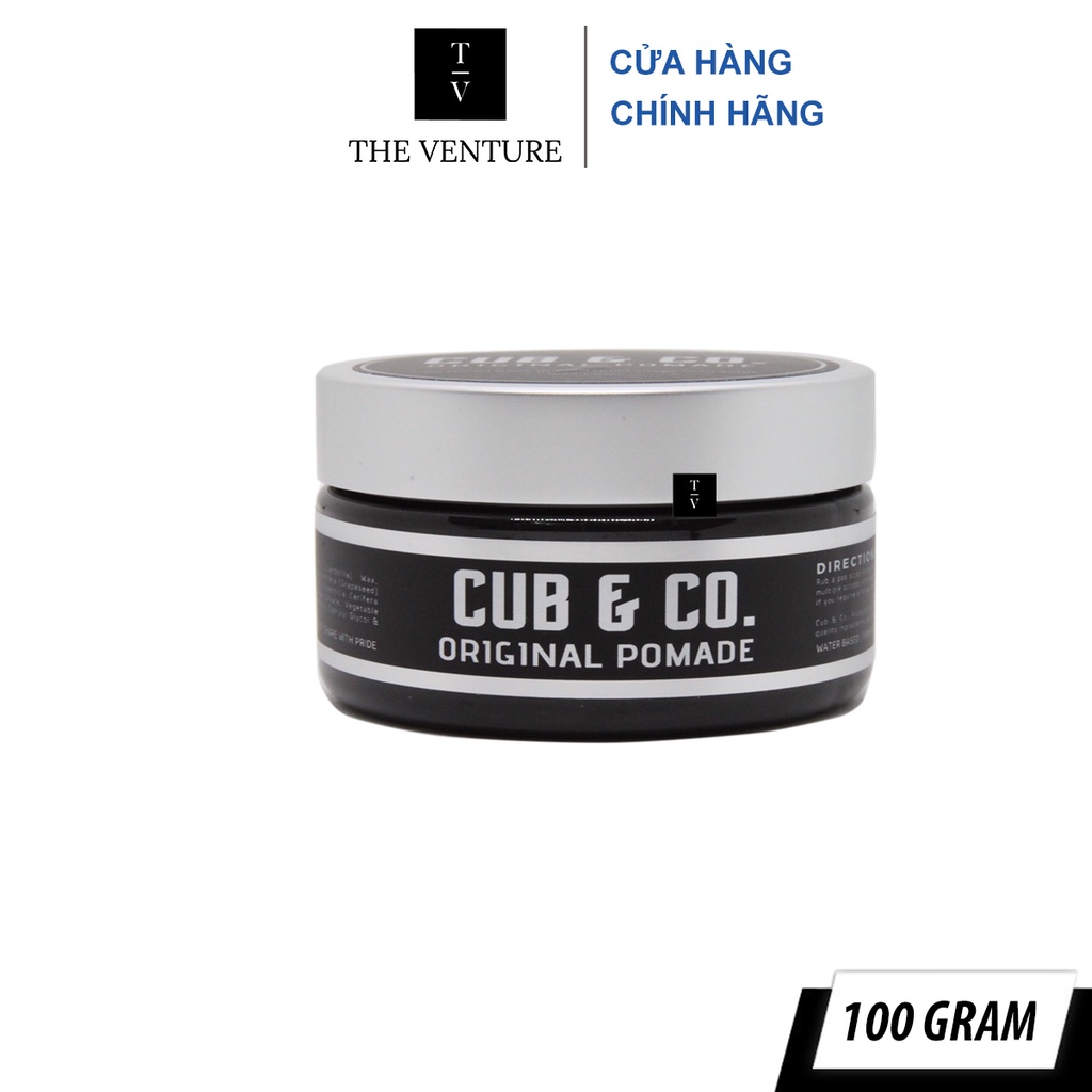 Sáp Vuốt Tóc Nam Cub &amp; Co Original Pomade Chính Hãng - 100 Gram