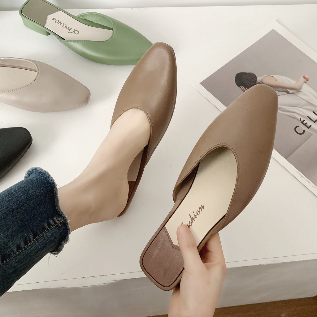 Giày Cao Gót Da Mũi Nhọn Thời Trang Cho Nữ