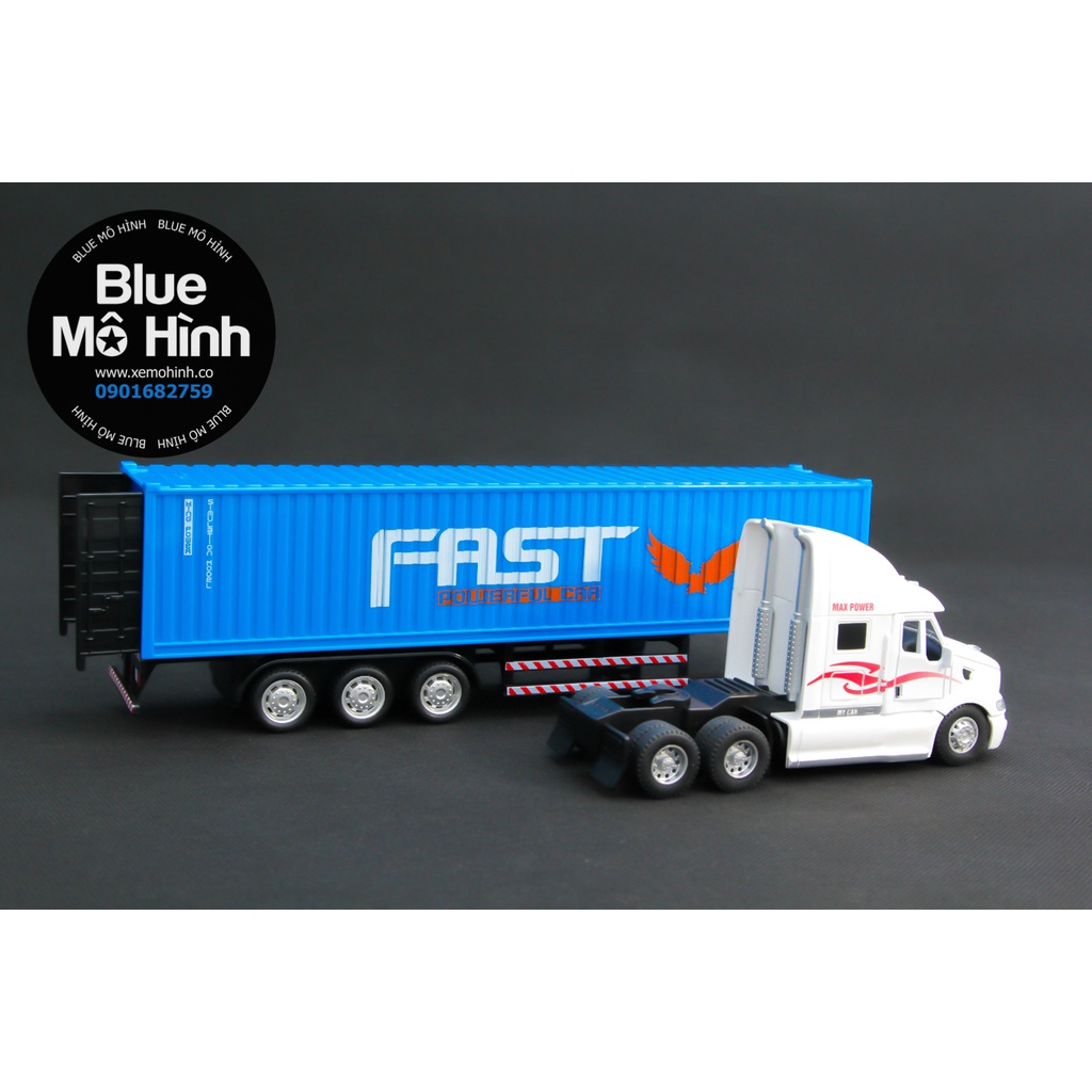 Xe mô hình đầu kéo container đầu xe bằng kim loại - Đầu dài