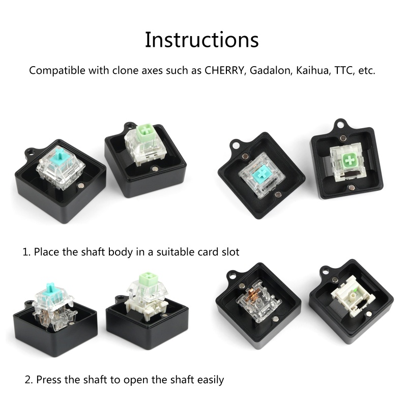 1 Bàn Phím Cơ 2 Trong 1 Có Giác Hút Kim Loại CNC Cho Kailh Cherry Gateron Switch Tes