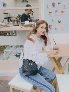 Kẹp tóc mái ngọc trai nhựa