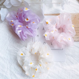 🌼Chun cột tóc Scrunchies hoa cúc