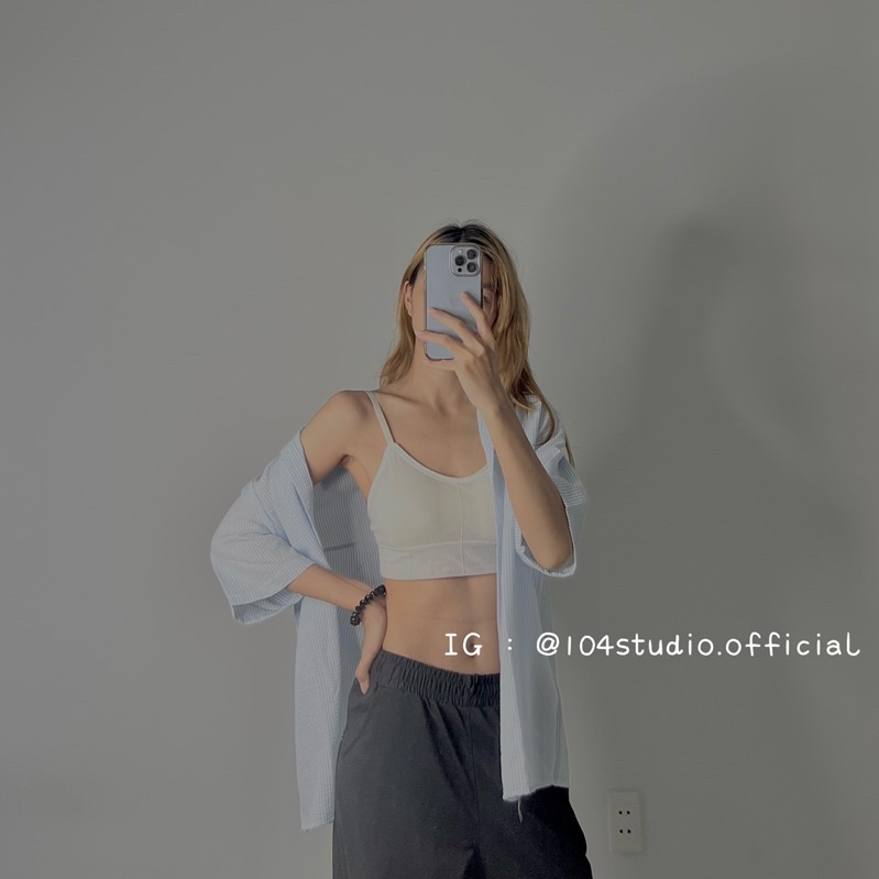 Áo sơ mi sọc chất xốp mỏng tay ngắn mã 333 | BigBuy360 - bigbuy360.vn