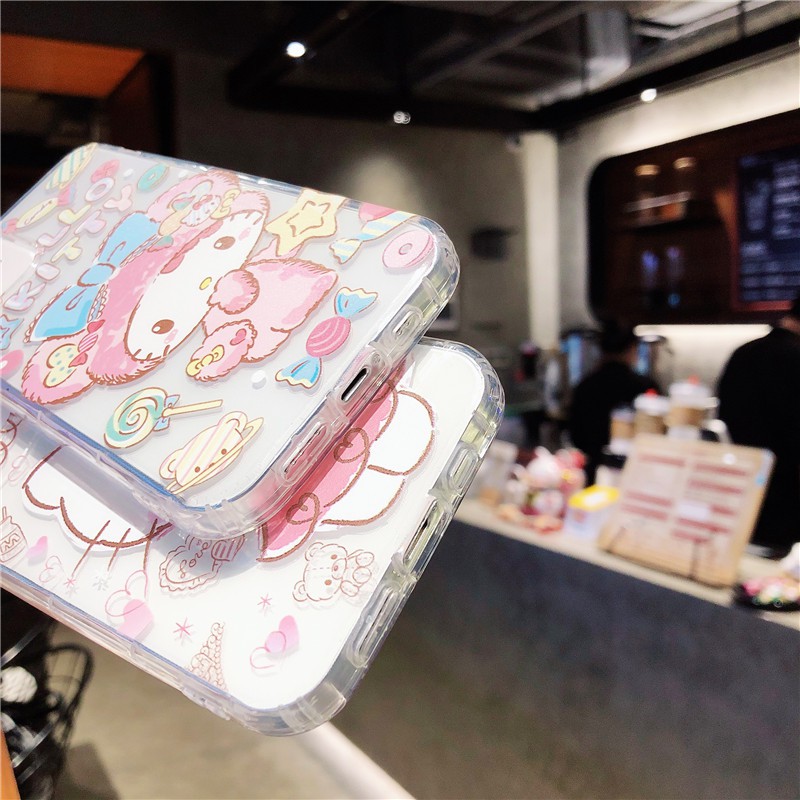 Ốp điện thoại mềm họa tiết Hello Kitty cho iPhone 12 Pro Max 7 8 Plus Se 2020 11 Pro Max X Xr Xs Max 8Plus 7Plus