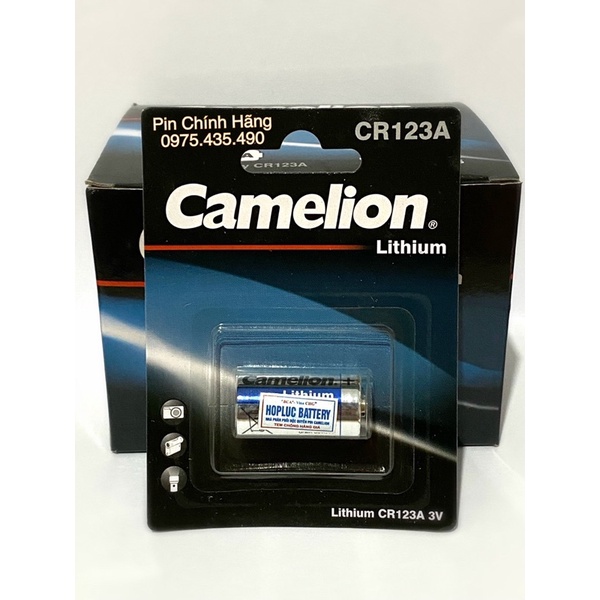 Pin CR123 Camelion 3V Lithium Chính Hãng Vỉ 1 Viên