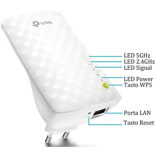 Bộ kích sóng wifi Tplink RE200 băng tần kép AC750 giúp tăng tốc độ kết nối. Chính hãng, BH 24 tháng