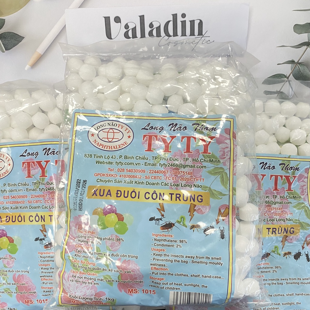 Long não thơm Tyty 1kg/ Long não đuổi chuột - băng phiến long não DALONA 500g