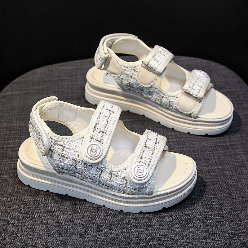 Dép đế dày dép đế cao Giày Sandal Đế Dày Phong Cách La Mã Thời Trang Mùa Hè Hàng Mới Dành Cho Học Sinh