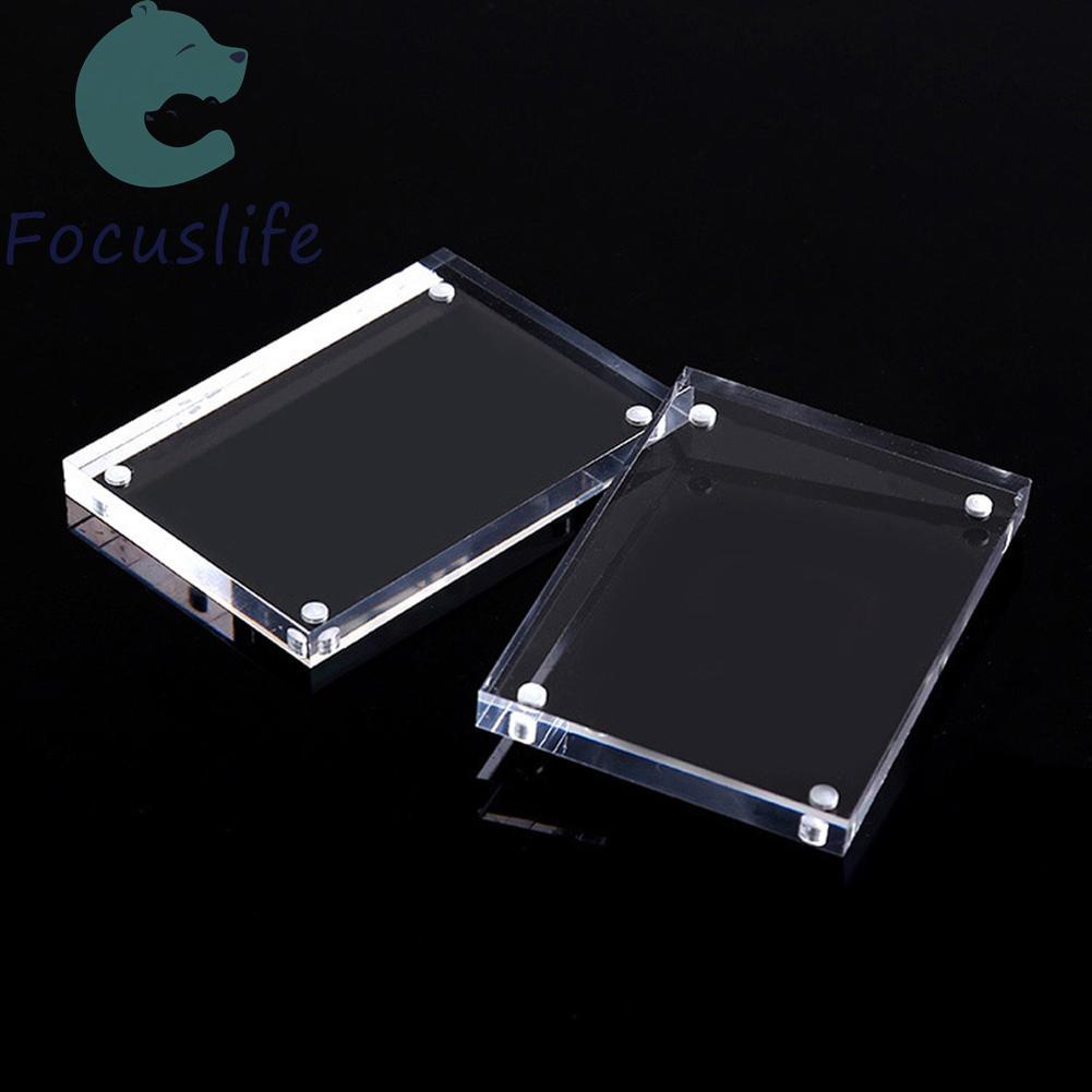 Giá đỡ khung ảnh bằng acrylic trong suốt có nam châm dùng để bàn trang trí