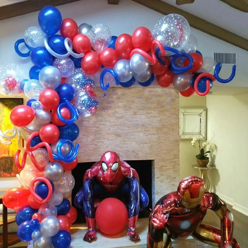 Bong Bóng Lá Nhôm Hình Siêu Anh Hùng 3D Trang Trí Tiệc Sinh Nhật Cho Bé Trai