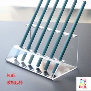 (Hàng Mới Về) Giá Đỡ Trưng Bày Bút Lông Mày Bằng Nhựa Acrylic Trong Suốt Tiện Dụng