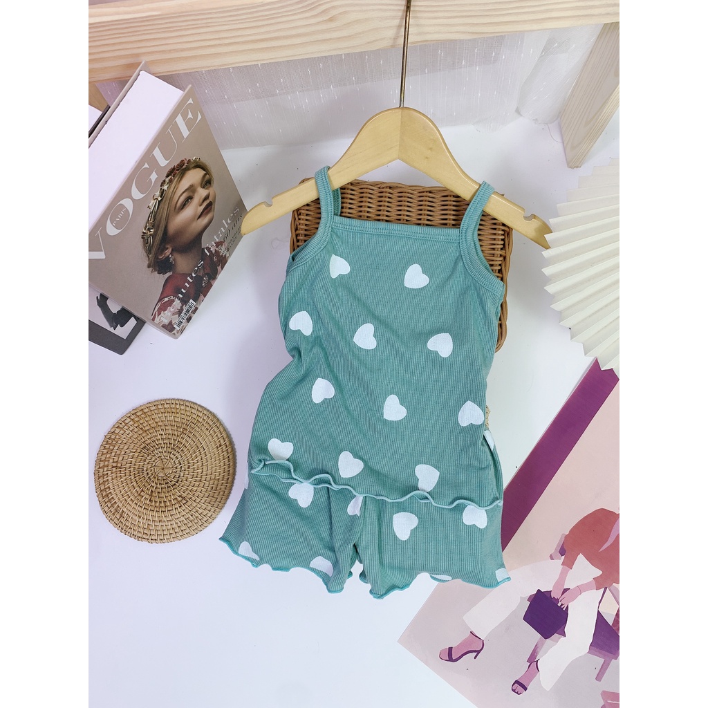 Bộ hai dây thun tăm hình tim cho bé 8-18kg