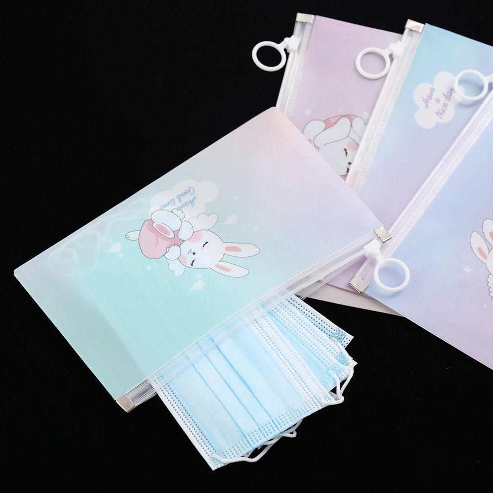 ORIENTLII Giá Đỡ Khẩu Trang Họa Tiết Hoạt Hình Dễ Thương Tiện Dụng Mang Theo Du Lịch