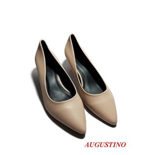 [SALE] Giày Da Lì Gót 3 Phân Thời Trang Augustino