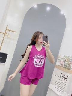 Đồ bộ ba lỗ chất thun giấy mặc mát