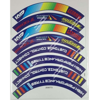 Tem Dán Vành Mâm Xe Máy HRC 17inch giá 1 bộ