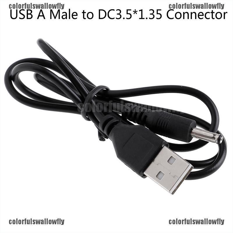 1 Dây Cáp Sạc Chuyển Đổi Từ Giác Cắm Usb A Sang Dc 3.5x1.35mm