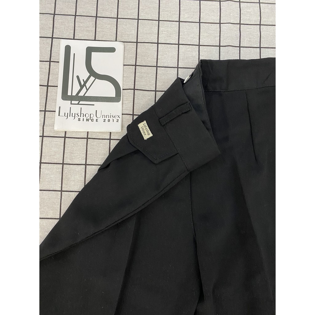 Quần ống rộng Basic LylyshopUnisex, quần ống suông vải tuyết cát hàn quốc đứng dáng cạp cúc lưng cao kiểu quần tây | BigBuy360 - bigbuy360.vn