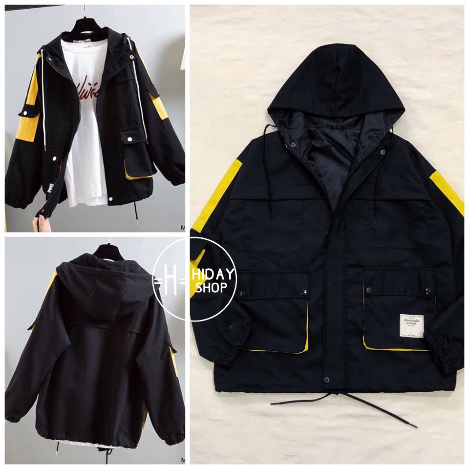 Áo khoác kaki 6 túi form rộng chống nắng có nón nam nữ ❤️ ULZZANG đi học VIVU123STORE KAK004