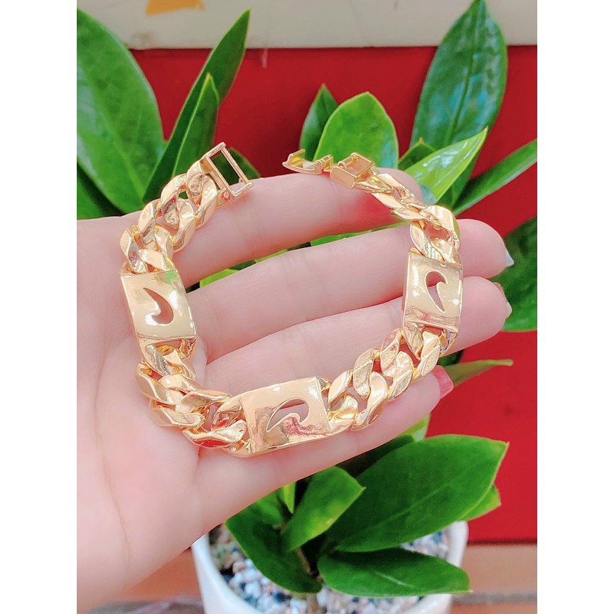 Lắc Tay Nam Nữ Mạ Vàng 18K Mẫu 04.150822 - Đi Chơi, Dự Tiệc Rất Ngầu - Bao Đổi Tra Trong Vòng 07 Ngày