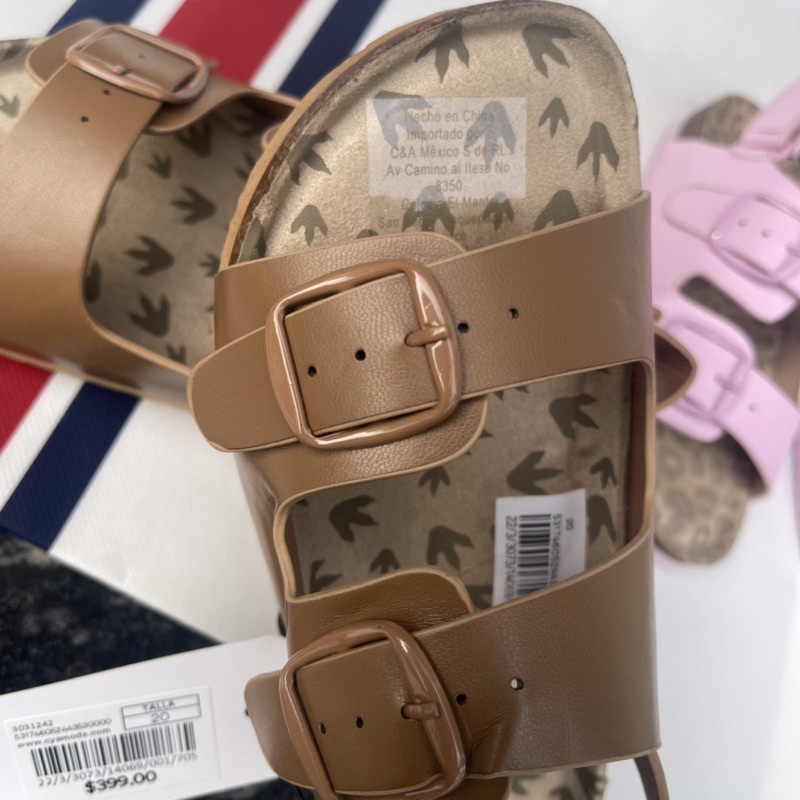 Sandal bé trai bé gái C&amp;A  Dép quai hậu trẻ em da thật đế mềm xuất dư 0622