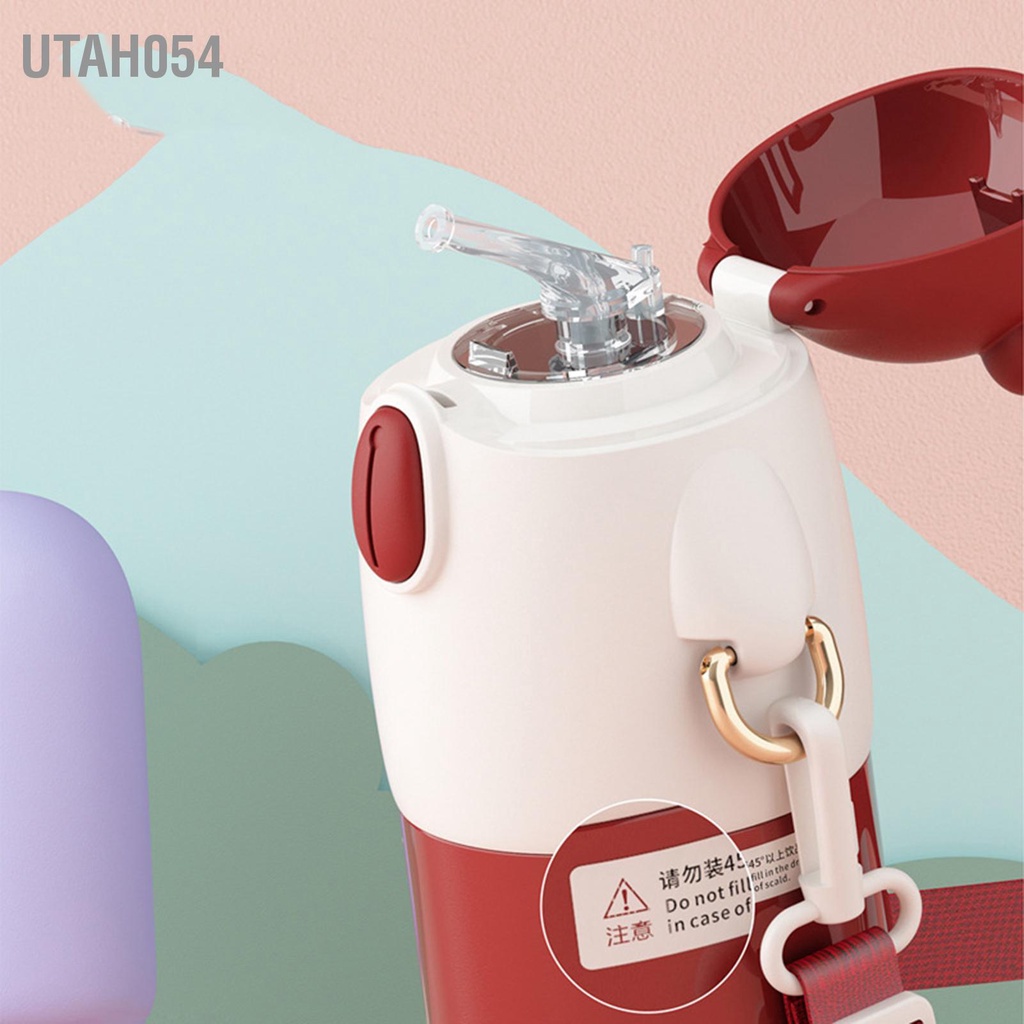 Utah054 Đáng yêu Cốc rơm Phim hoạt hình An ninh Bình hút chân không cầm tay thời trang cho trẻ em