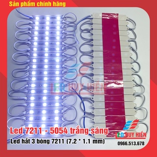 Led hắt 3 Led 5054 cỡ 7211 SAMSUNG các màu đơn sắc (vỉ 20 thanh 3 Led)