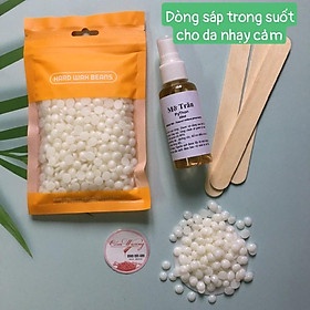 Sáp wax lông cao cấp sữa dừa + trong suốt mùi thơm dịu an toàn tuyệt đối