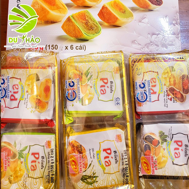 Bánh Pía Tân Huê Viên Thượng Hạng 6 bánh 6 vị - Hộp quà bánh pía