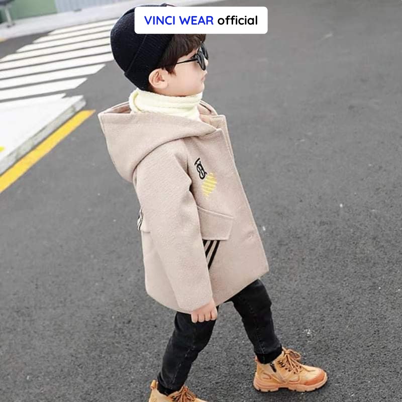 Áo dạ 2 lớp xịn xò phối mũ VINCI WEAR mặc nhà, đi chơi đều rất đẹp và thỏa mái.
