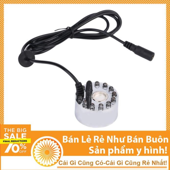 Bộ Phun Sương 12 Led 7 Màu 24VDC Siêu Khỏe (Kèm Nguồn 24V 2A)