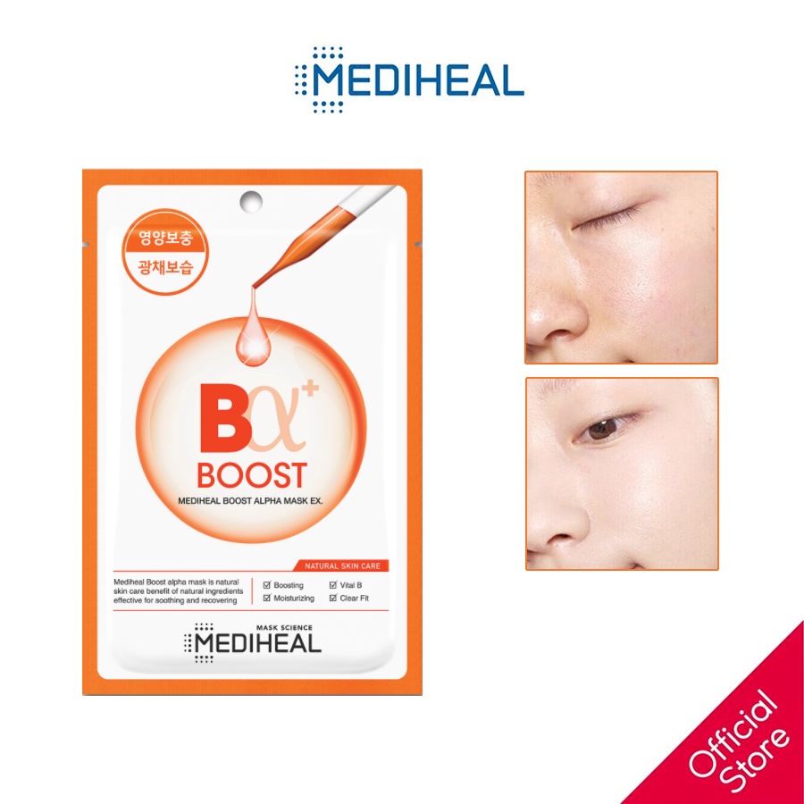 [Nhập mã COSMH22 giảm 8%] Mặt Nạ Đều Màu Da Mediheal Boost Alpha Mask EX 23ml [K74]