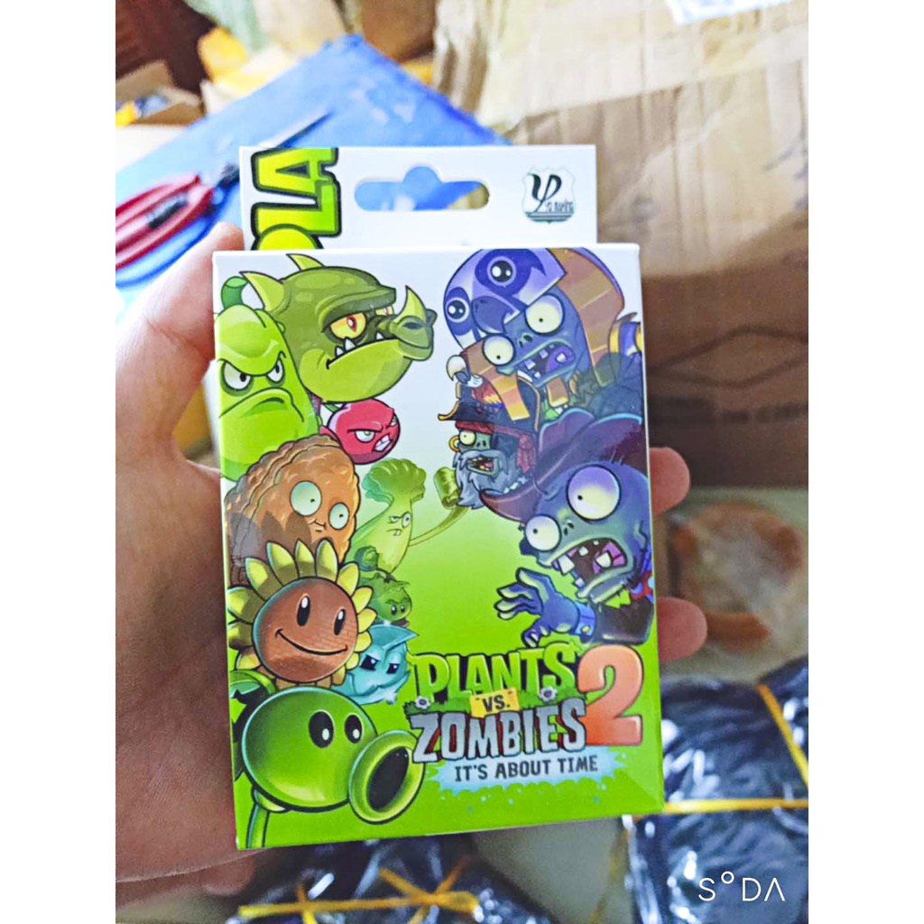 Bộ bài Tây Plants VS Zombies , bộ Tú người cây và quái vật 54 lá in hình anime manga dễ thương siêu độc đáo