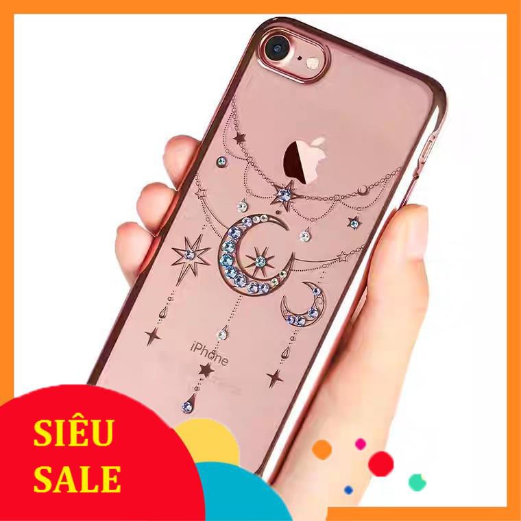 [Đồng giá 5K] Xả kho toàn bộ ốp dẻo trong đính đá thời trang IPhone 7/7plus, 8/8Plus