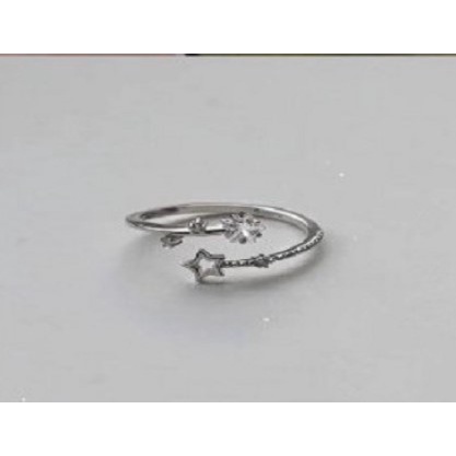 Nhẫn Hở Bằng Hợp Kim Họa Tiết Ngôi Sao Thời Trang Phong Cách Hàn Quốc Dành Cho Nữ NZJR