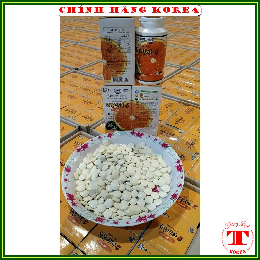 Kẹo Vitamin C Jeju hàn quốc, hộp 120g - Bổ sung Vitamin C cho bé - tranglinh