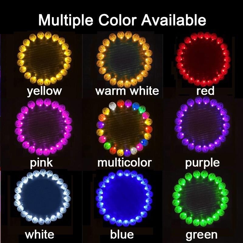 Bong Bóng Đèn Led Tròn Mini Chống Nước Trang Trí Tiệc