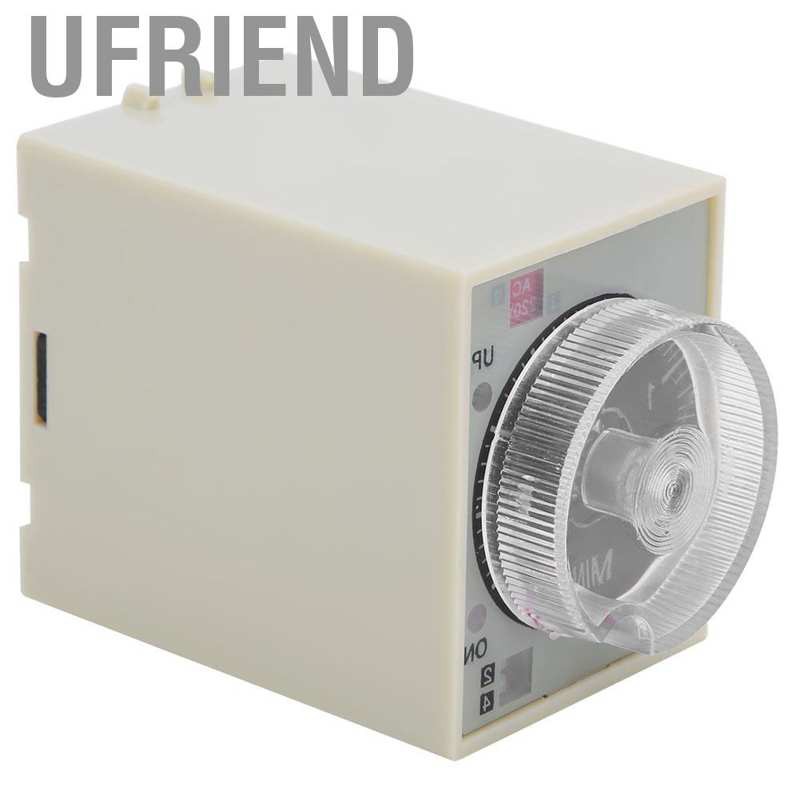 Ufriend 1pc 220V Power On Delay Timer Time Relay W/ Adjustable Knob 4min 40min 4h 24h