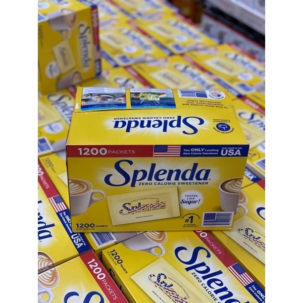 (1.2KG MỸ)Hsd 2024 ĐƯỜNG ĂN KIÊNG SPLENDA THÙNG 1200 GÓI CHO NGƯỜI ĂN
