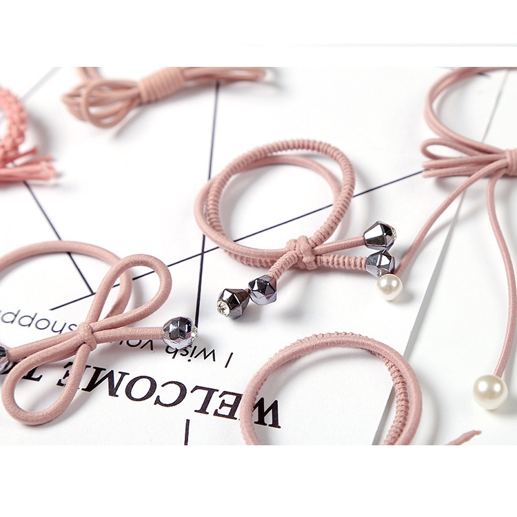 Set 12 dây buộc tóc co giãn thiết kế xinh xắn thời trang dành cho nữ