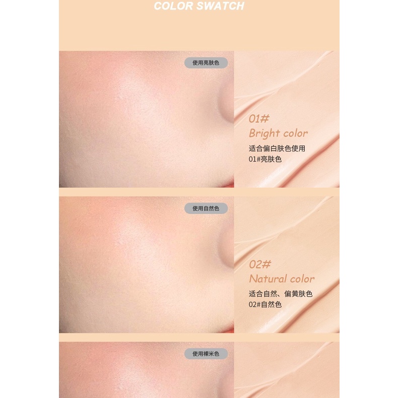 Kem che khuyết điểm KISS BEAUTY Butter Cream Matte Concealer 15ml