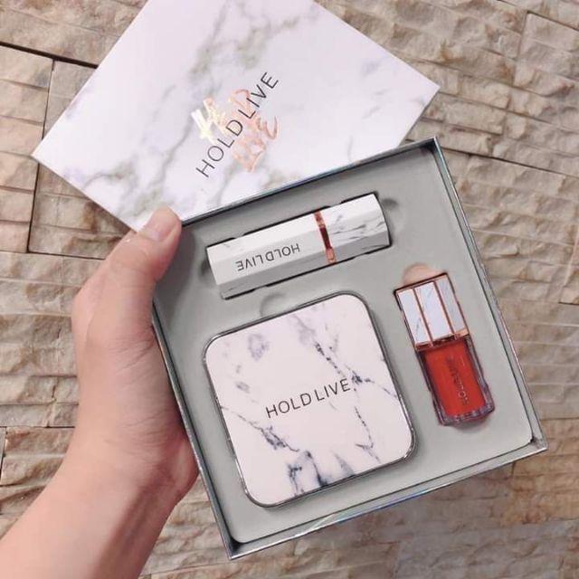 Bộ Trang Điểm Hold Live Marble Sil 3 Món Tiện Dụng