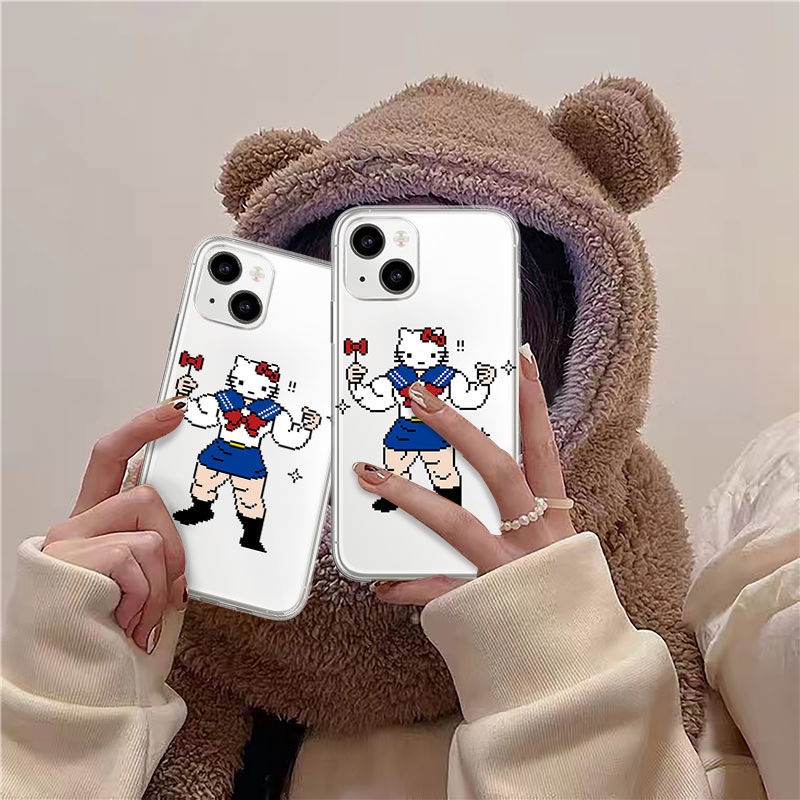 Ốp Điện Thoại Tpu Mềm Chống Sốc In HELLO Kitty Cho iPhone 14 11 12 13 pro max XS X XR XSMax 7 8 6s plus SE 2020