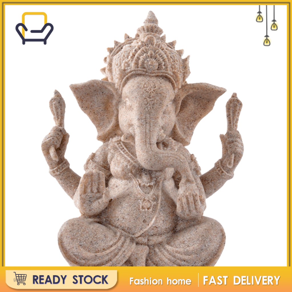 Nhà thời trang Tượng voi Phật Điêu khắc Tượng đá sa thạch Trang trí sân vườn