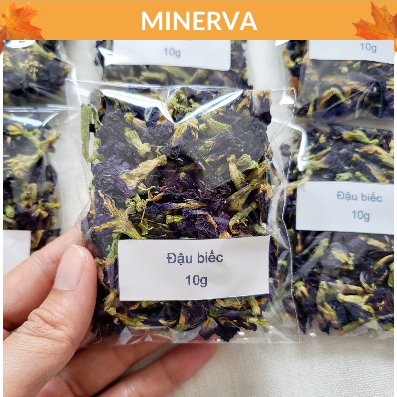 50g Hoa đậu biếc sấy lạnh dùng để uống trà, trang trí thủ công , làm topping nến thơm