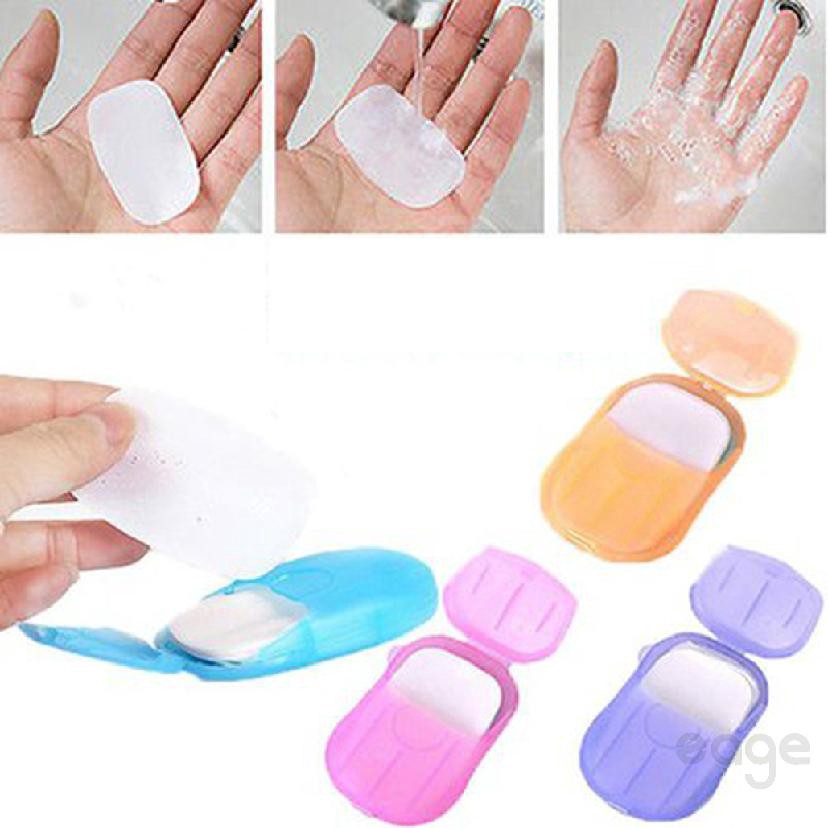 Sale 70% Hộp 20 miếng xà phòng giấy thiết kế gọn nhẹ tiện dụng khi đi du lịch,Giá gốc 20,000 đ - 48A111 | BigBuy360 - bigbuy360.vn
