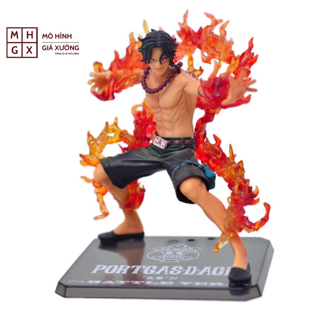 Mô hình One Piece ACE 2 đầu F.zero hàng cao cấp đế có chữ tên nhân vật ACE cao 15cm có hiệu ứng chiến đấu đặc biệt